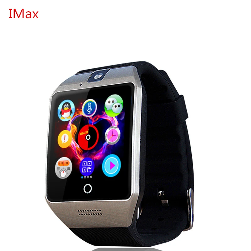 Q18S умные часы с поддержкой sim-карты TF Bluetooth NFC соединение камерой 0.3MP для Apple IOS Android