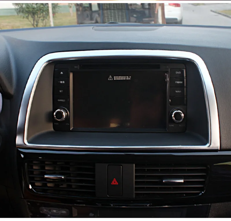 

ABS Matte Plastic Center Control Panel Cover Trim Interior Car Accessories 1PCS/SET For Mazda CX-5 CX5 2012 2013 2014 2015