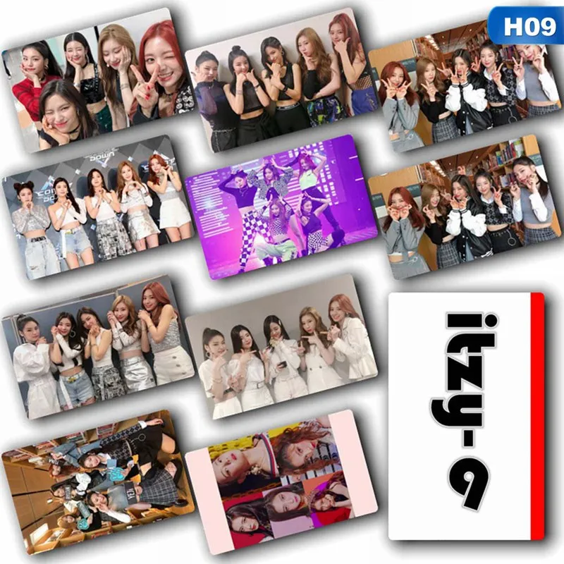 10 шт./компл. KPop ITZY альбом карты стикеры карты с кристаллами стикер s Канцелярский набор