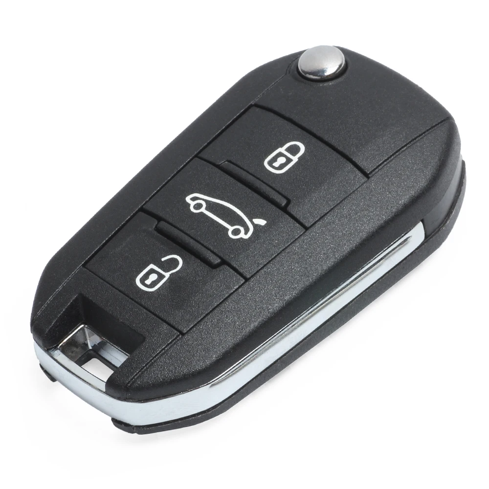 KEYECU флип ключ дистанционный брелок от машины 3B 433 МГц ID46 для Peugeot 208 308 508 3008 5008|Ключ