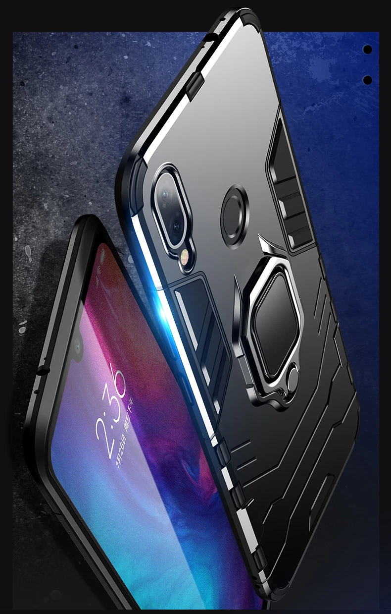 Xiaomi Redmi 7 чехол противоударный армированный резиновый силиконовый Жесткий PC чехол для телефона для Xiaomi Redmi 7 задняя крышка для Xiaomi Redmi 7 Fundas
