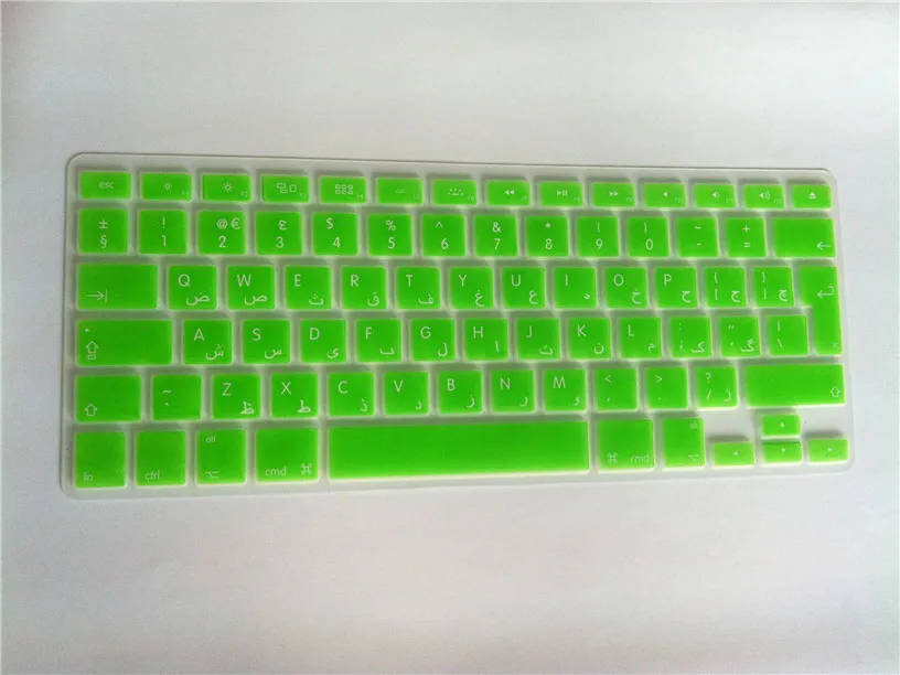 ЕС 2 шт силиконовый полупрозрачный арабский защитный чехол с подсветкой для Macbook