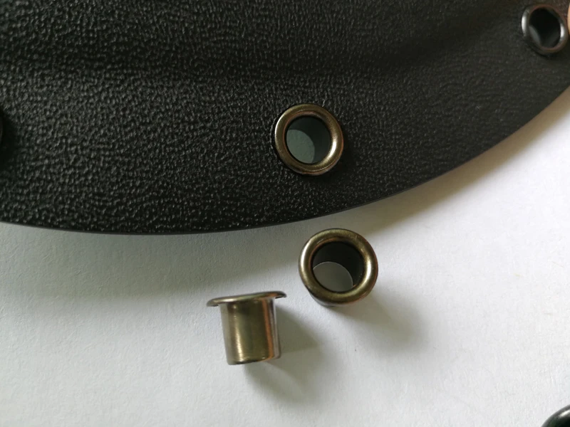 50pcs #8-9-7.9( .267 length under flange x 1/4&quot outside diameter) Black G-Black brass Eyelets krivets Holster harware - купить по