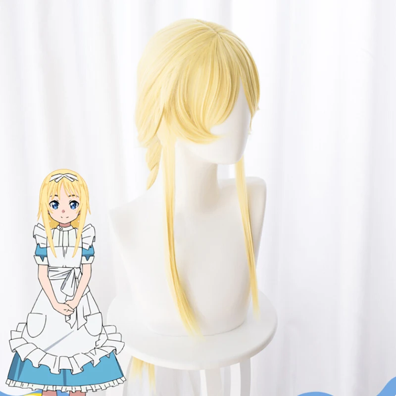 Искусственные парики для косплея Sword Art Online Alicization SAO Alice Synthesis Thirty 80 см с золотой