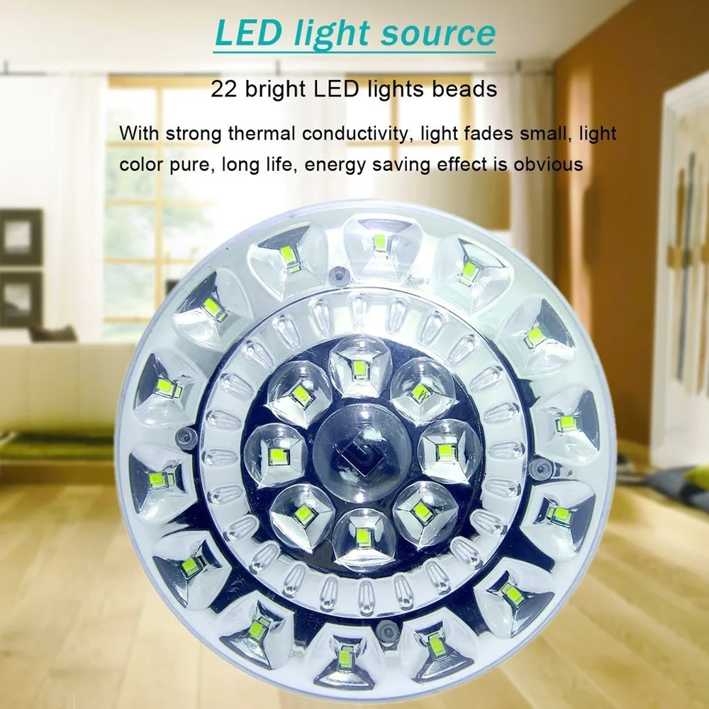 22LED солнечный дистанционного Управление огни Портативный открытый сад Солнечный