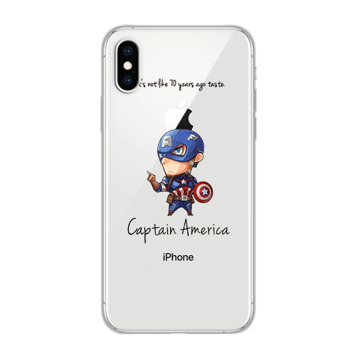 ciciber Phone Cases for IPhone 7 8 6 6s Plus SE 5s X Xs XR XS Max Soft TPU Back Cover 11 Pro 2019 Marvel Iron Man |