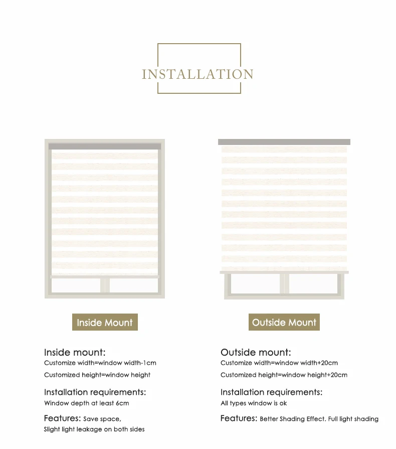 Жалюзи Зебра с большим коэффициентом затенения 85% дневные и ночные жалюзи для