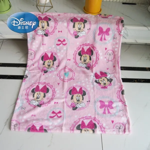 minnie Дисней Минни Маус Ариэль детский подарок для мальчика Девочки Мягкий фланелевый Минни размер одеяло полотенце 75x105 см собака кошка бросок подарочная упаковка - Цвет: minnie