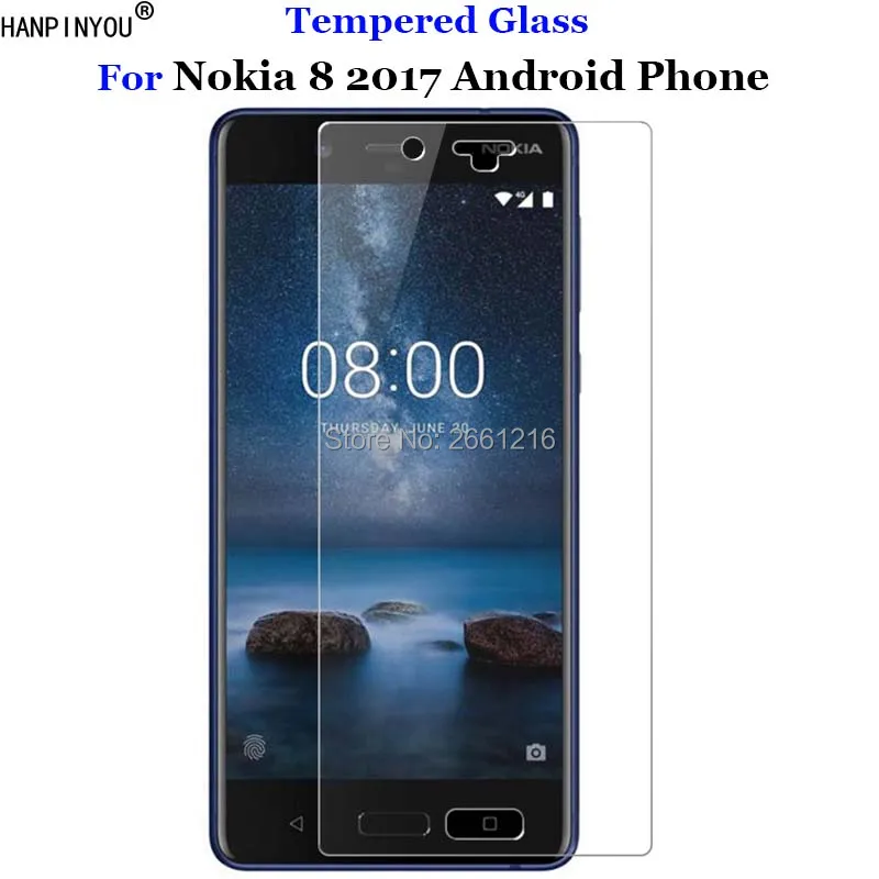 Для Nokia 8 (2017) закаленное стекло 9H 2.5D Премиум Защитная пленка для экрана 2017 Android Phone