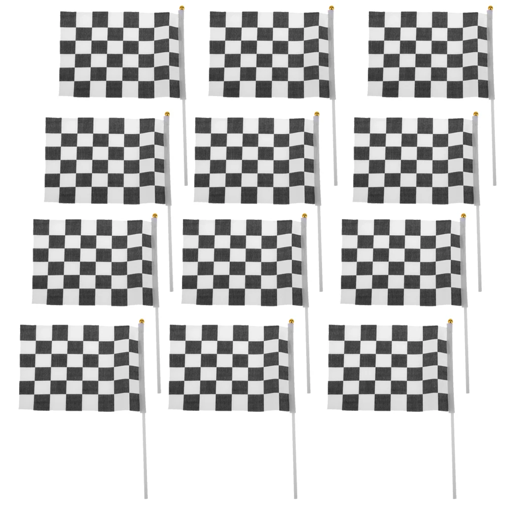Набор из 12 F1 Formula One Racing Speed Games Flag Hand Waving Banner w/ Flagpoles|Флаги баннеры и аксессуары| |