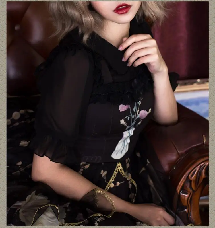 

lolita dress palace lace vintage printing victorian dress kawaii girl gothic dress sweet lolita jsk gothic lolita loli cos