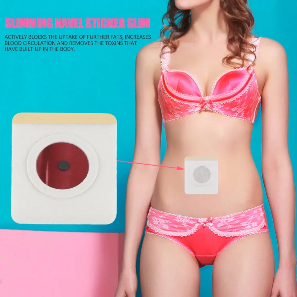 Наклейки для пупка похудения 10 шт. пластырь сжигания жира ухода за здоровьем тонкий аксессуары Прямая