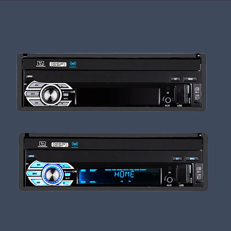 Выдвижной экран высокого списка 7 дюймов для автомобиля аудио и видео Bluetooth hands free