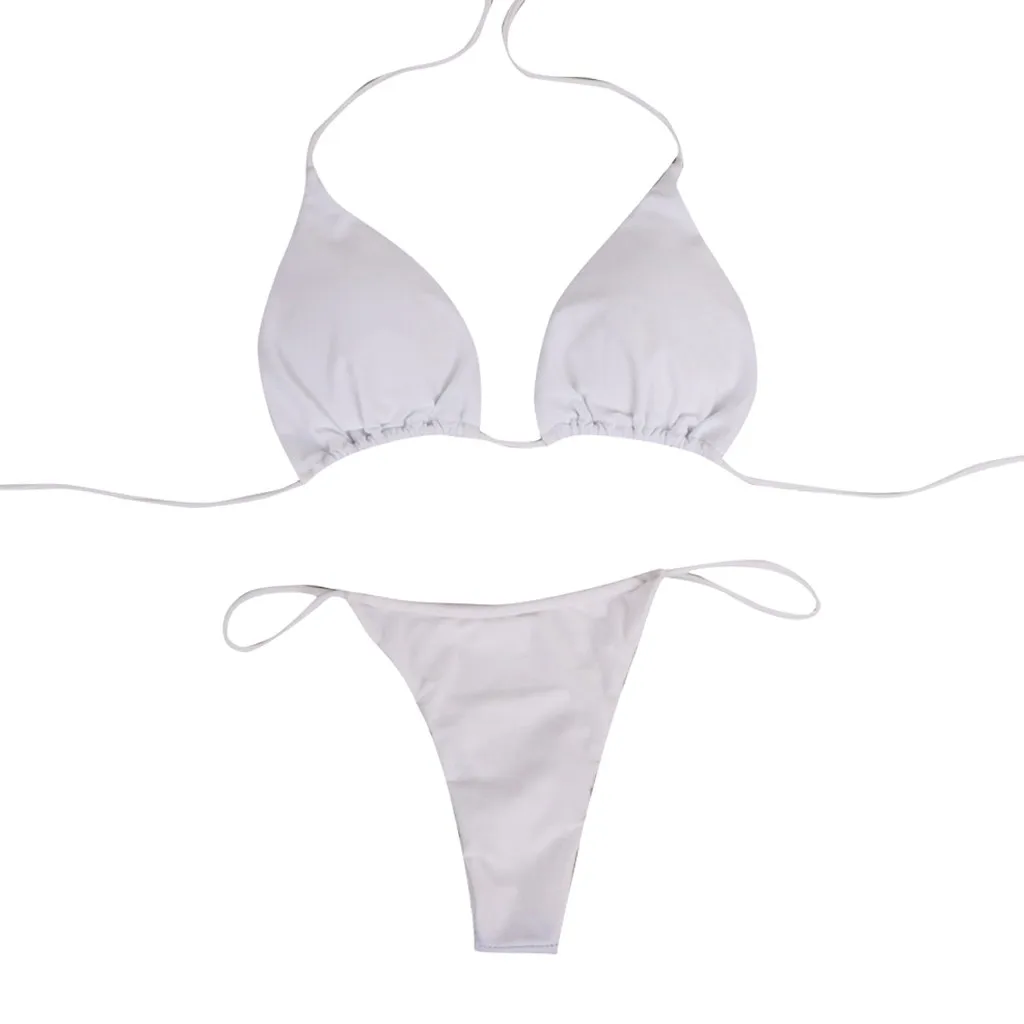 Бандажный комплект бикини, пуш-ап, Бразильский бикини, Mujer Biquini Maillot De Bain Femme, Двухсекционный купальник, Сексуальное мини бикини