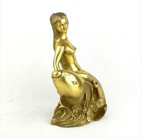 Большая Медная Русалка только напоминание персик Ван свадебные украшения | Дом и