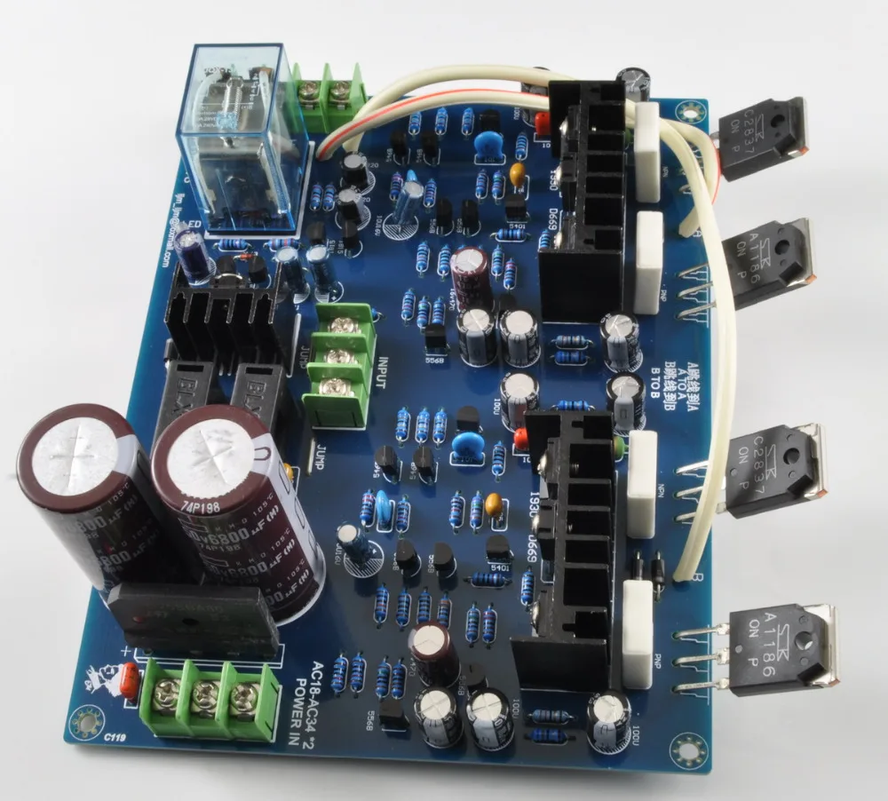 MX100 200 W + 4ohm 2SA1186 2SC2837 усилитель комплект LJM | Электроника