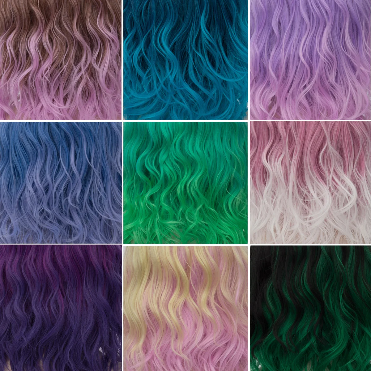 Similler женский короткий синтетический парик Боб пушистые волосы термостойкие