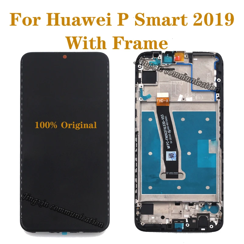 Оригинальный экран с рамкой для Huawei P Smart 2019 ЖК дисплей сенсорный дигитайзер