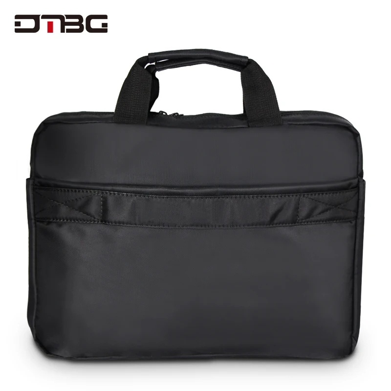 DTBG Men Nylon Briefcase Travel Briefcase Messenger Shoulder Tote Black Handbag 14 Inches Casual Business Laptop Briefcase