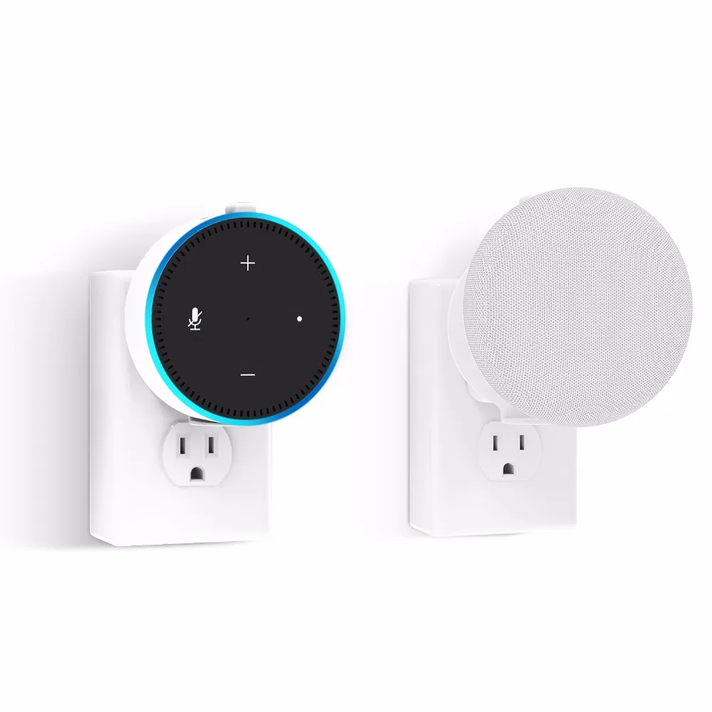 Настенная стойка для крепления на выходе Google Home Mini и Dot 2 го поколения чистая