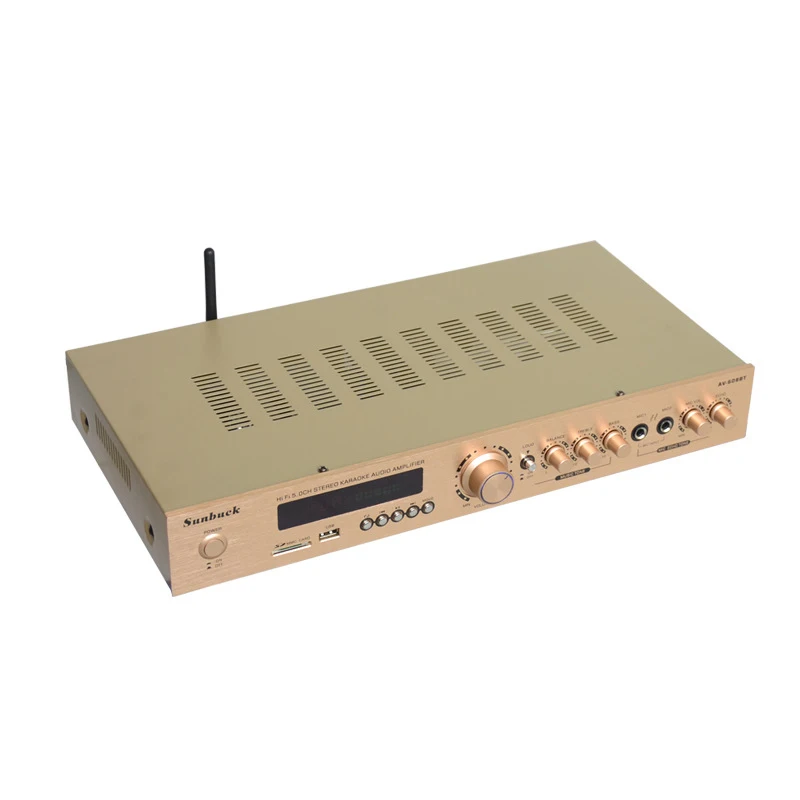 Breeze audio sunbuck AV-608BT HiFi 5,0 Bluetooth усилитель светодиодный дисплей usb SD FM радио дистанционное управление Домашний кинотеатр усилитель