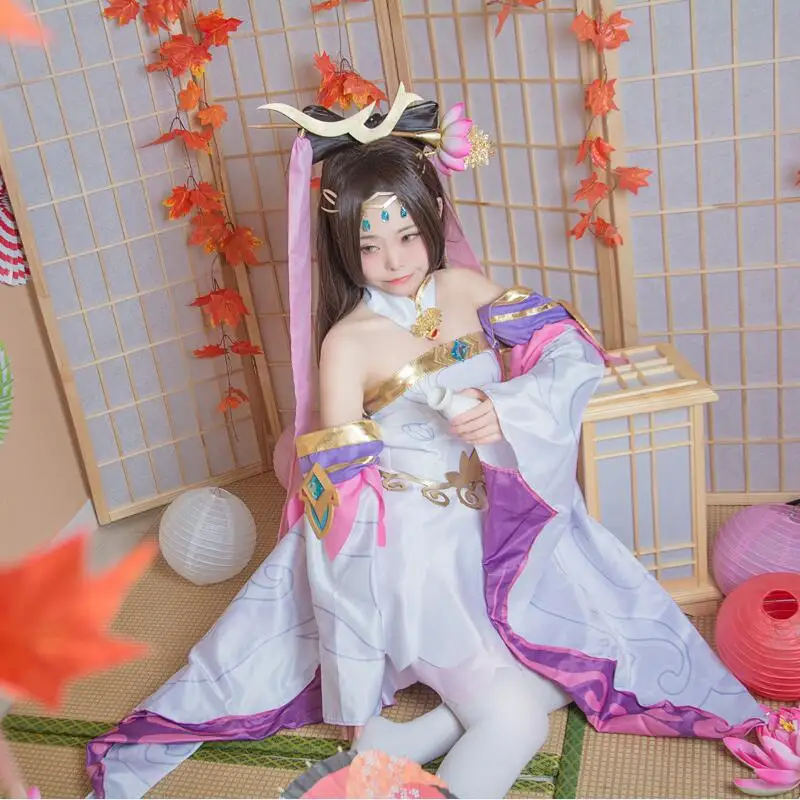 VEVEFHUANG слава King Diaochan красивый цвет: фиолетовый розовый платье костюм феи ханьфу