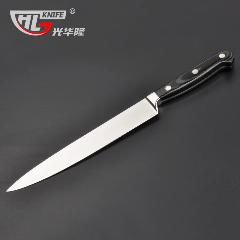Высококачественный поварской нож из углеродистой стали GHL кухонный для резки