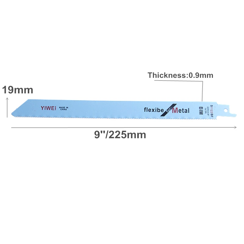 

YIWEI 5pcs/set 9''/225mm Saw Blade Reciprocating Saw S1122BF BIM For Metal Cutting Pipe Power Tools Accessories