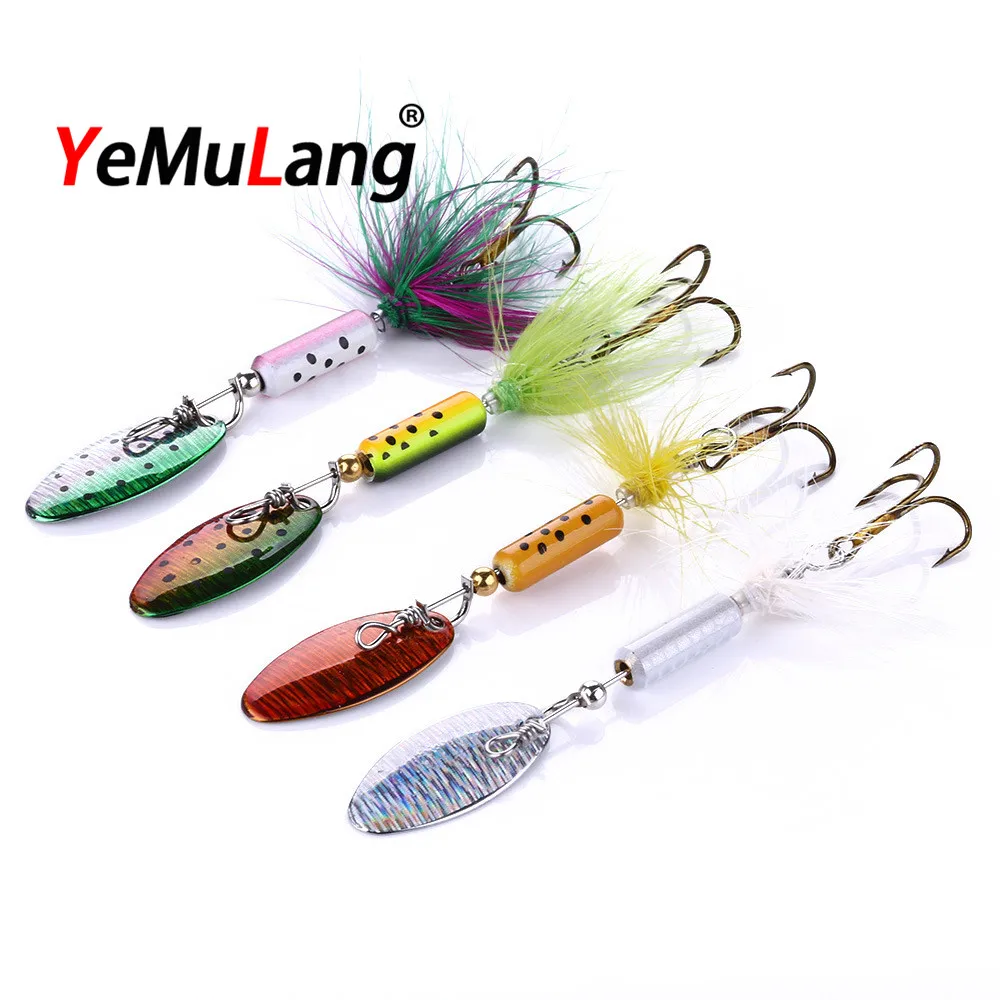 YeMuLang 1 шт. 3 5 gMetal блески рыболовная приманка ложка блестки жесткие приманки с 8 #