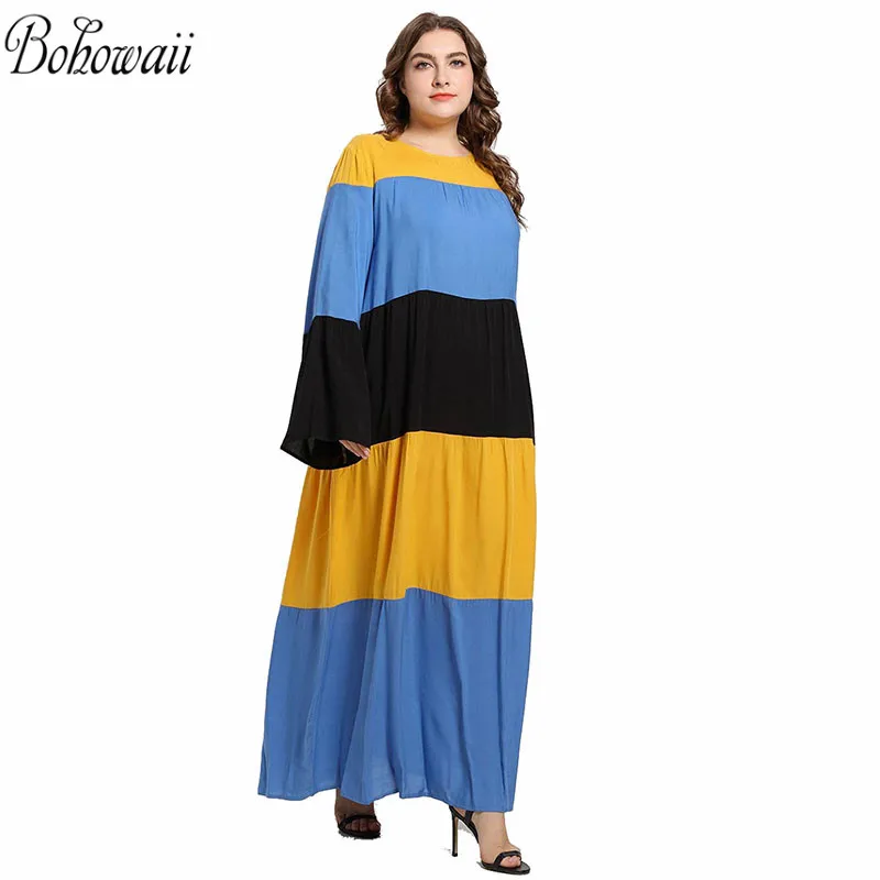 Женское платье в мусульманском стиле BOHOWAII Рамадан Длинное свободное |