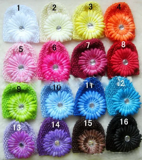 30 шт. вафельные кепки вязаные шляпы заколки для волос с цветами шапочка лилиями