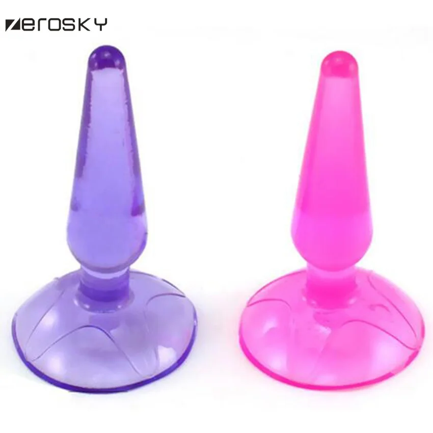 Фаллоимитатор Анальная пробка Желейная силиконовая присоска Стимулятор точки G