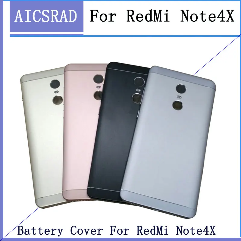 Чехол на заднюю крышку аккумулятора для Redmi Note 4X 4 глобальная версия корпус Кнопки