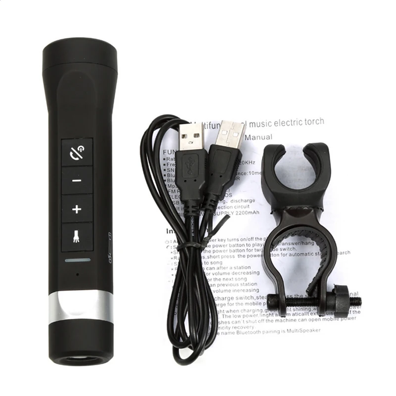 4 в 1 Беспроводная мини колонка с поддержкой Bluetooth внешний аккумулятор на 2200 мАч