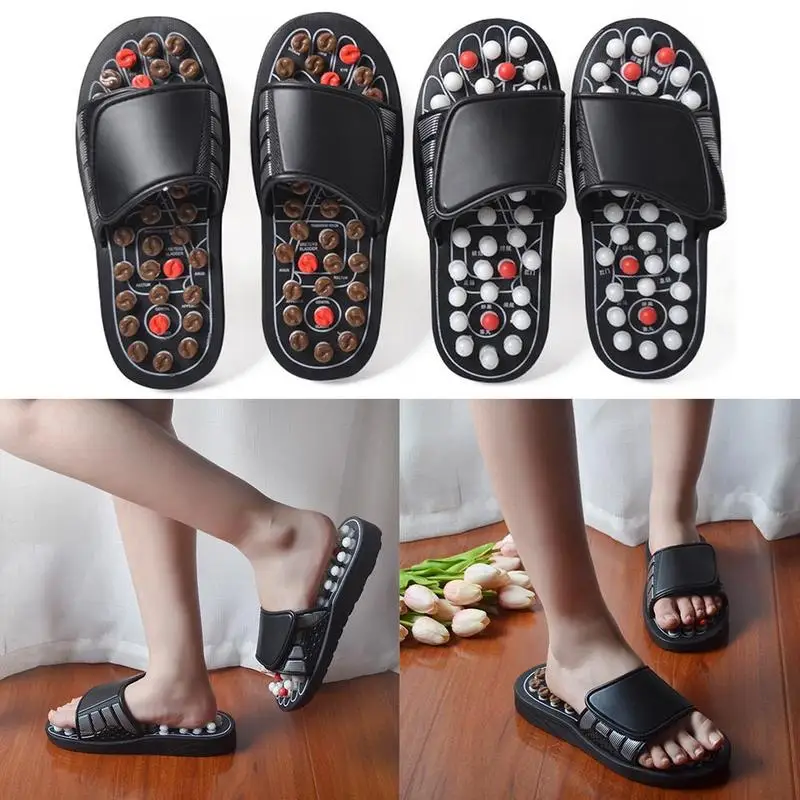 

Massage Slipper Shoes For Men Women Summer Slipper Acupoint Healthcare Slipper Health Rotating Accupressure Foot Slippers