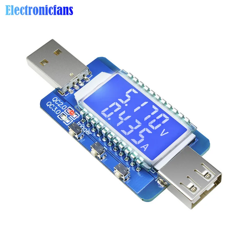 Цифровой USB-детектор QC2.0 QC3.0 с ЖК-дисплеем 4-28 В постоянного тока 40 мА-5 А |