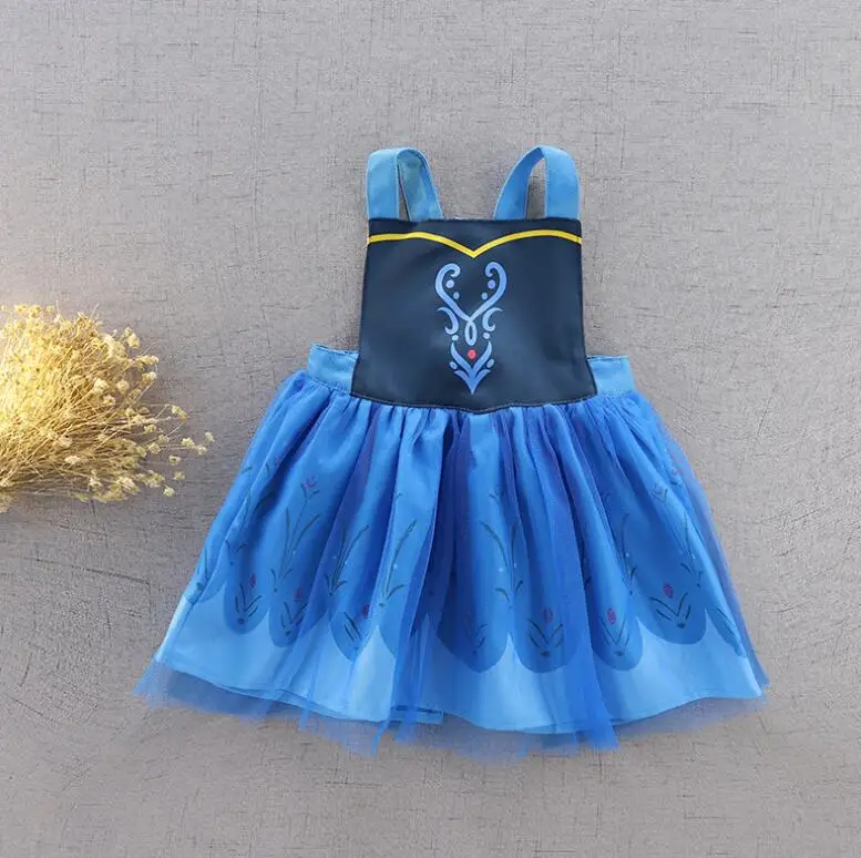 Retail 2019 Children Baby Cartoon Waterproof Apron Dress for children Girls Princess Cute Back Bow 2-6T | Детская одежда и обувь