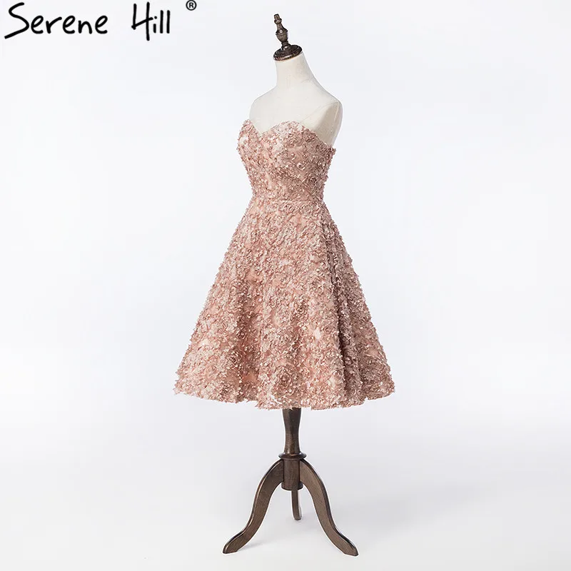 2020 Роскошные Блестки ручной работы Цветы короткие платья для выпускного вечера