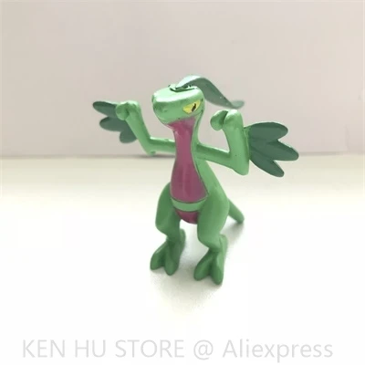 Серебристый 4 см Rayquaza Mewtwo Gengar Dialga фигурки Новое поступление экшн и игрушки Фигурки Коллекция игрушек pks - Цвет: Серебристый