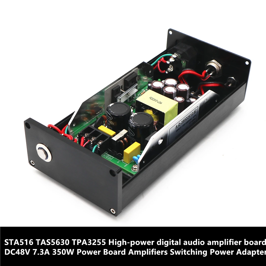 Высококачественный бесшумный Алюминиевый адаптер питания для цифрового усилителя звука STA516 TAS5630 TPA3255 DC48V 7.3A 350W