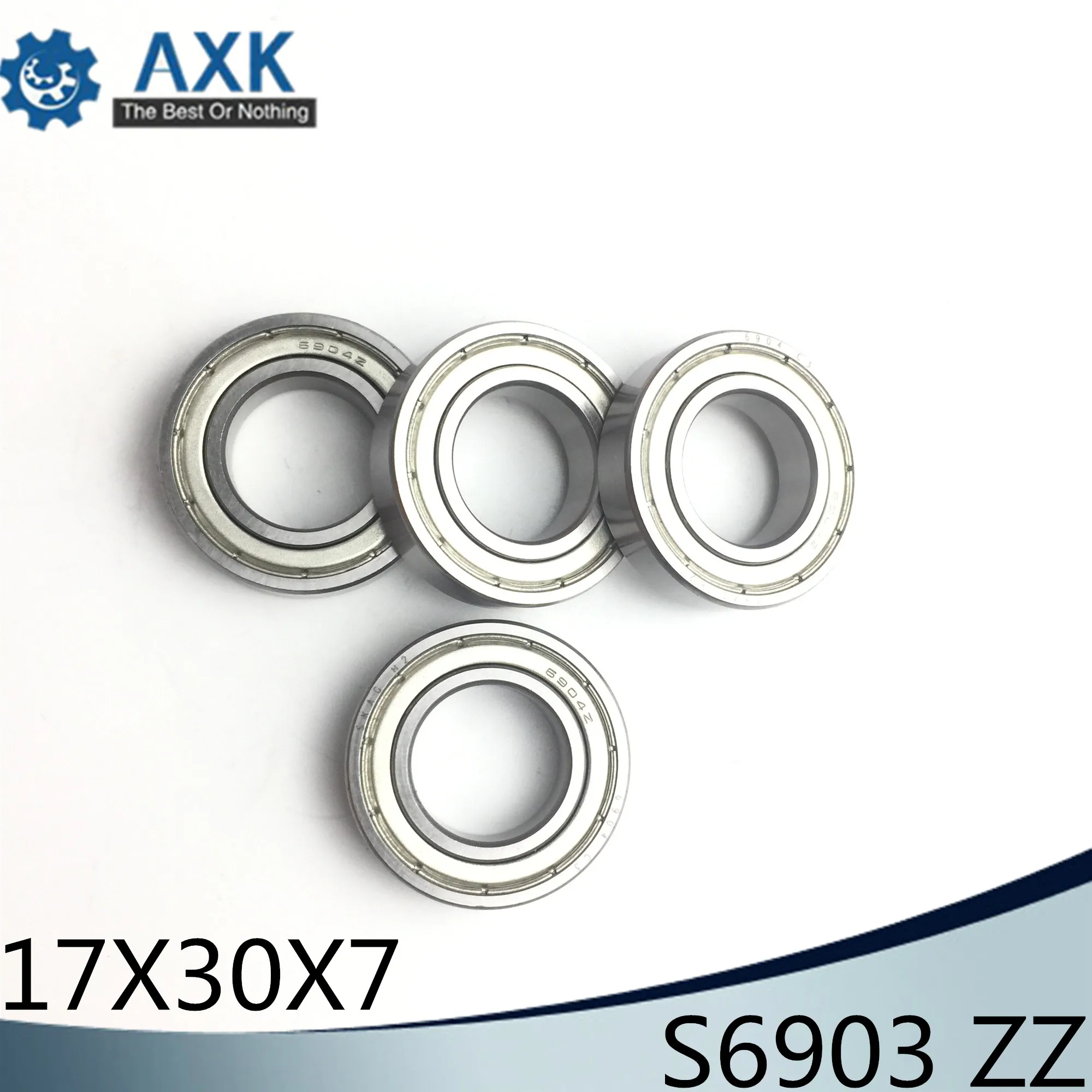 S6903ZZ подшипник 17*30*7 мм (10 шт.) ABEC 1 S6903 Z ZZ S 6903 440C шарикоподшипники из нержавеющей