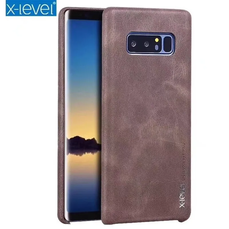 X-Level Винтажный чехол для телефона из искусственной кожи Samsung Note 9 8 Ультратонкий