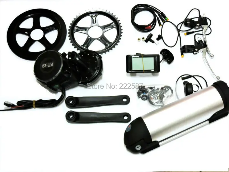Е байка 36В 500 Вт 8fun/bafang мотор + 36v 15ah батарея C961 ЖК дисплей BBS 01 для контроллера crank