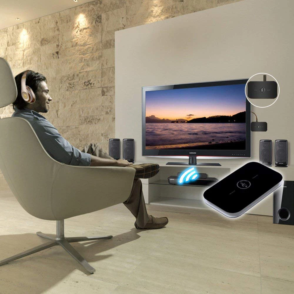 DDHAO 2 в 1 Bluetooth передатчик приемник Aux адаптер стерео аудио конвертер для дома