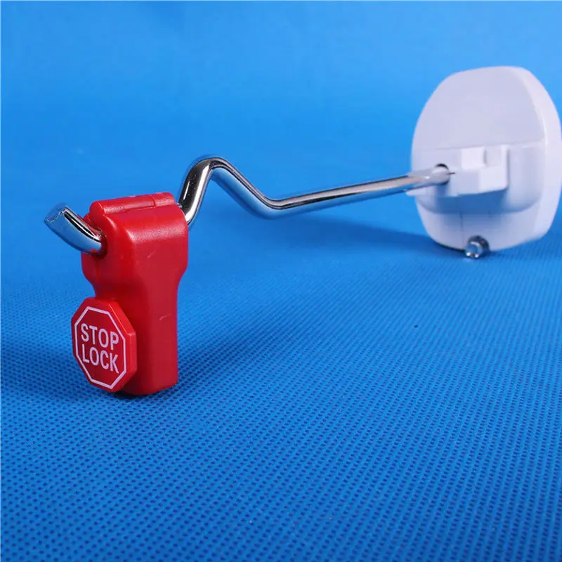 50 шт./лот EAS locklifting stop lock для стволовых и peg безопасности дисплей крюк+ 1 шт. stoplock Съемник магнитных ключей