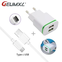 dual usb charger travel 5v 2 1a wall adapter mobile phone micro data charging for iphone ipad samsung mobile phone cable