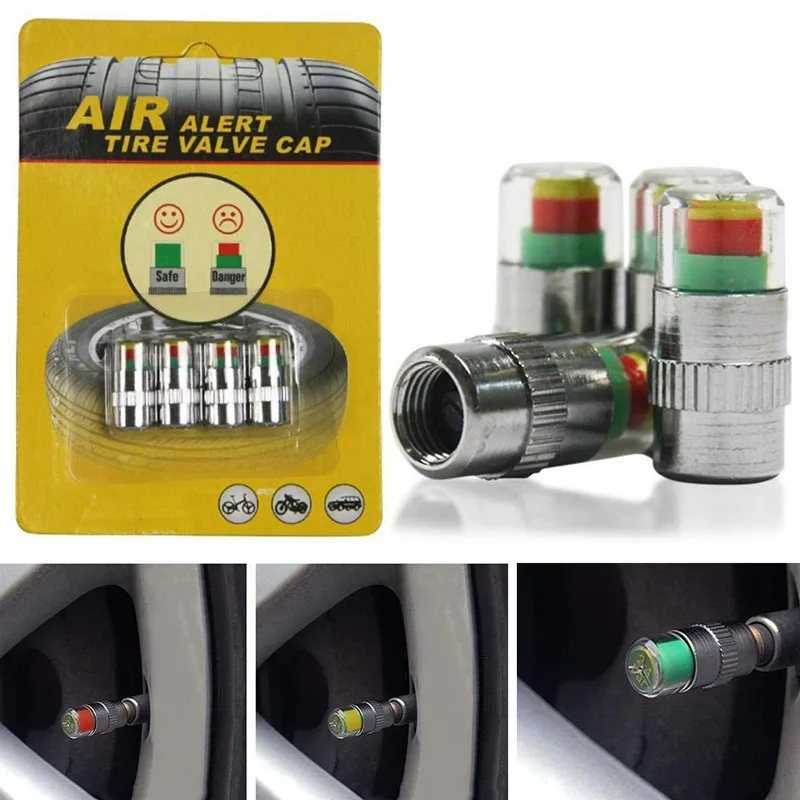 Автомобильный индикатор давления в шинах колпачки для штока клапана портативное