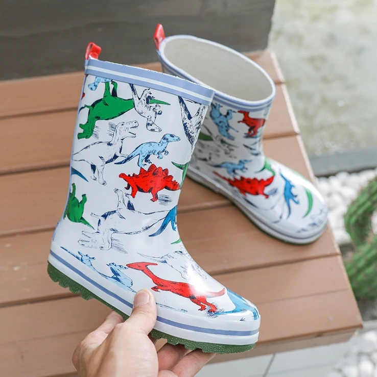 Тапки детские Резиновые Нескользящие резиновая обувь для мальчиков с рисунком