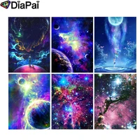 diapai 5d diy diamond painting 100 full squareround drill colored stars 3d embroidery cross stitch home decor