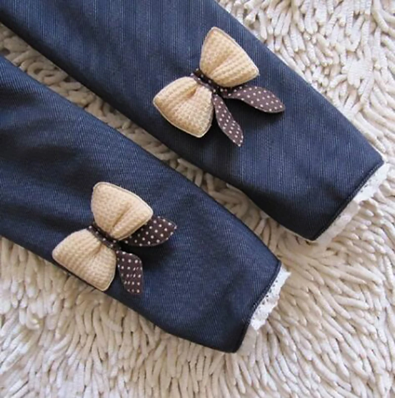 Baby Girls Fleece Leggings Pants High Elastic Pencil Autumn/Winter Warm For Cute Girl Thick Trousers for 3-7 Years | Мать и ребенок